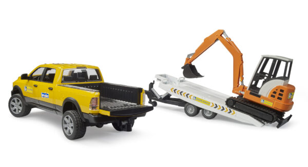 RAM 2500 servisní vůz s minibagrem - Bruder 02546 - Obrázek 3