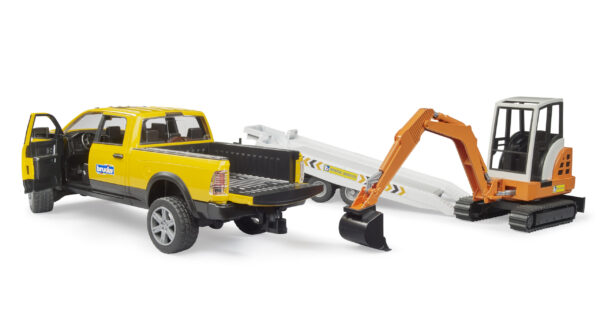 RAM 2500 servisní vůz s minibagrem - Bruder 02546 - Obrázek 4