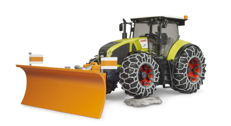 Traktor Claas Axion 950 se sněžnou radlicí a řetězy - Bruder 03018 - Obrázek 4