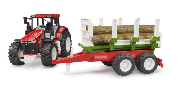Traktor Roadmax s valníkem se dřevem - Bruder 03453 - Obrázek 4