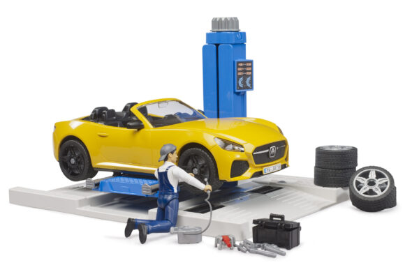 bworld autoservis s mechanikem a roadsterem - Bruder 62112 - Obrázek 6