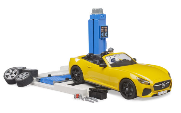 bworld autoservis s mechanikem a roadsterem - Bruder 62112 - Obrázek 7