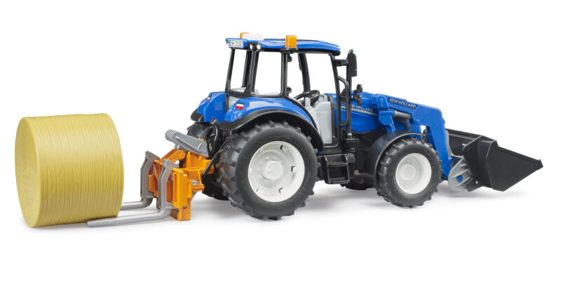 New Holland s nakladačem, sklápěcím boxem a vidlemi - Bruder 02187 - Obrázek 2