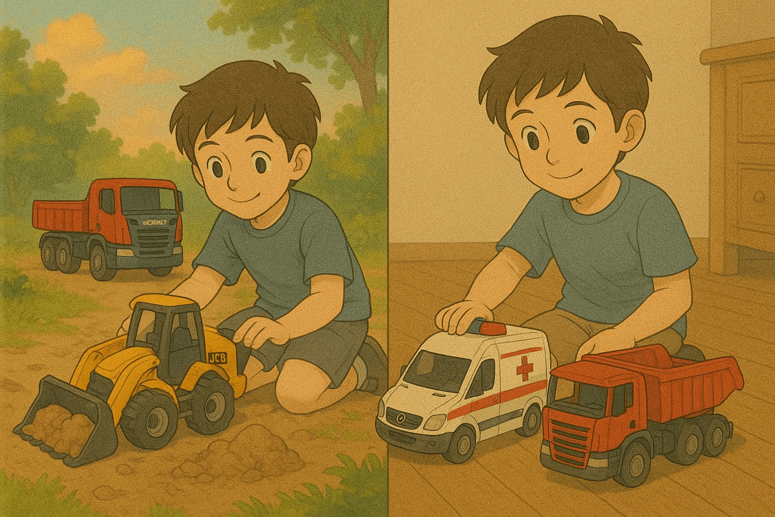 Hry s Bruderem venku vs. doma – tipy, inspirace a scénáře 1 Bruder hračky venku i doma - tip na hru