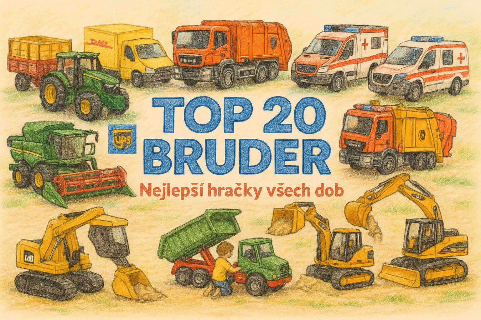 Nejlepší Bruder hračky všech dob – žebříček 20 modelů