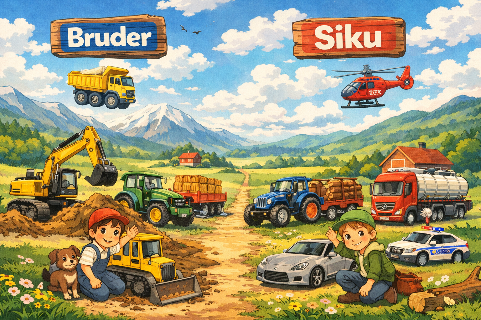 Stroje Bruder vs Siku: Kompletní Srovnání