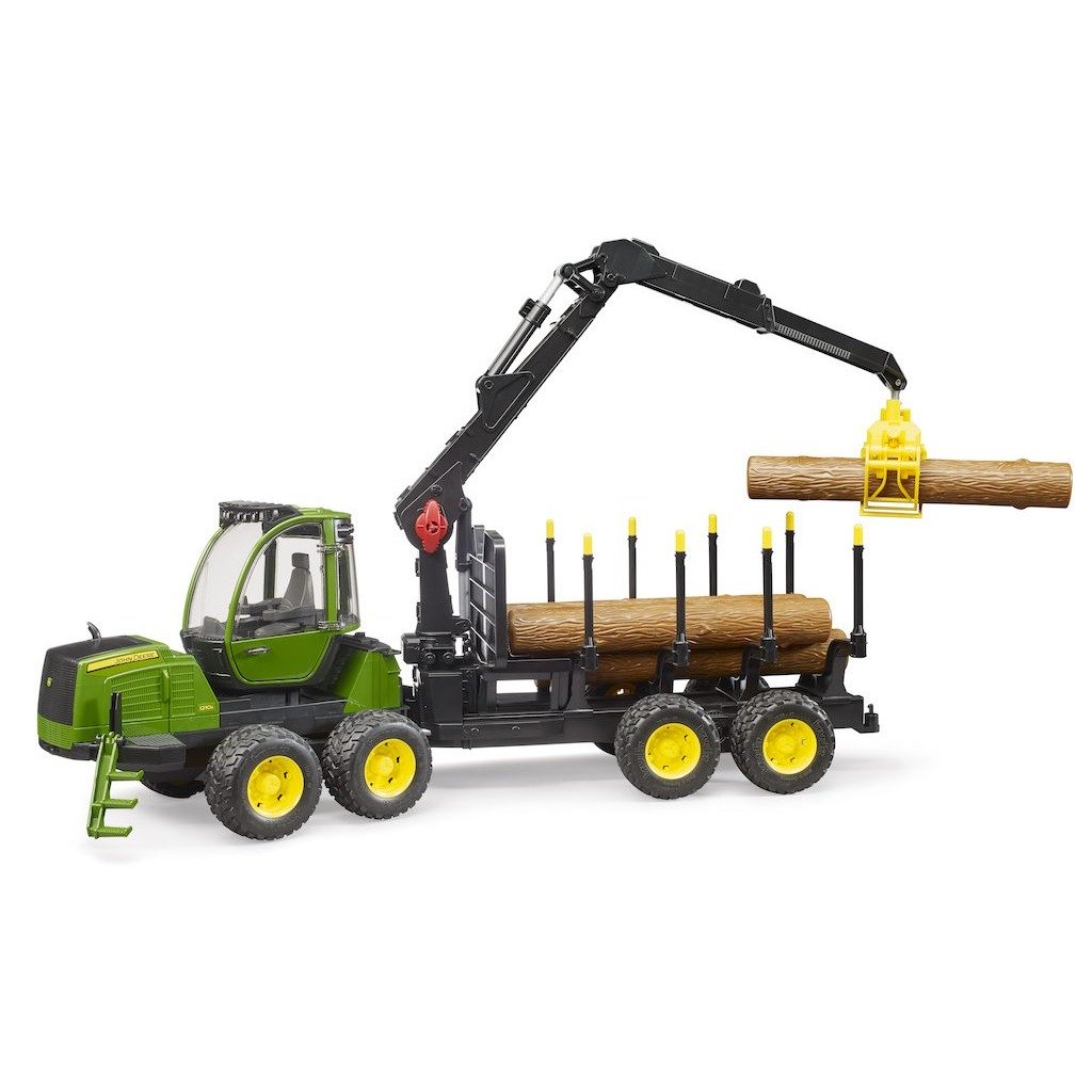 Lesnický traktor John Deere s přepravníkem dřeva - Bruder 02133 1 Lesnický traktor John Deere s přepravníkem dřeva - Bruder 02133
