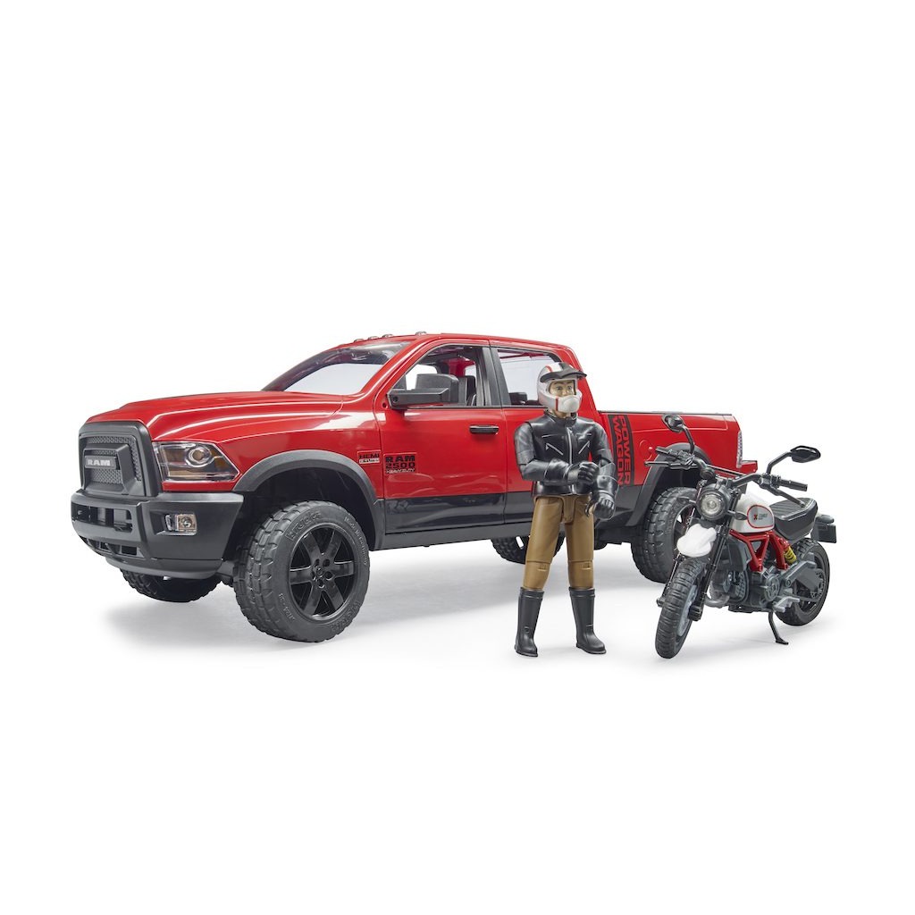 RAM 2500 s motorkou Ducati a řidičem - Bruder 02502 1 RAM 2500 s motorkou Ducati a řidičem - Bruder 02502