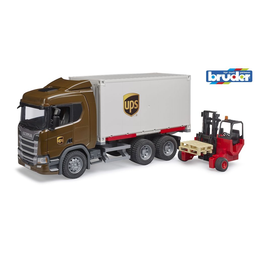 Nákladní auto UPS Scania Super 560R - Bruder 03582 1 Nákladní auto UPS Scania Super 560R - Bruder 03582