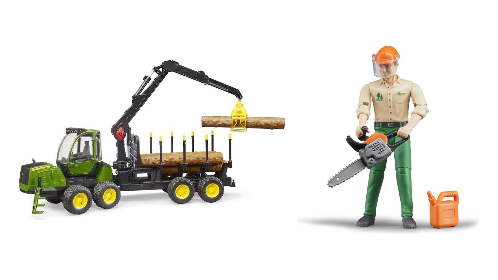 Lesnická sada John Deere 2 Lesnická sada John Deere – Bruder sada