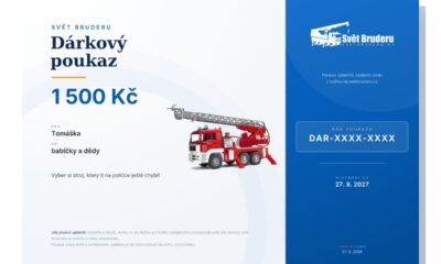 Dárkový poukaz – motiv hasiči