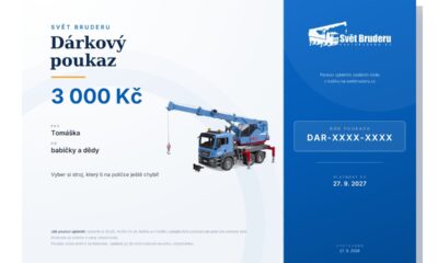 Dárkový poukaz – motiv jeřáb